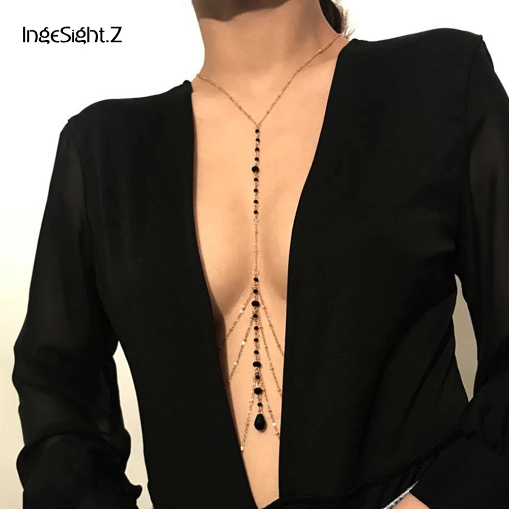 Body Jewelry Retainers - IngeSight.Z Simple Style Chain Necklace Belly