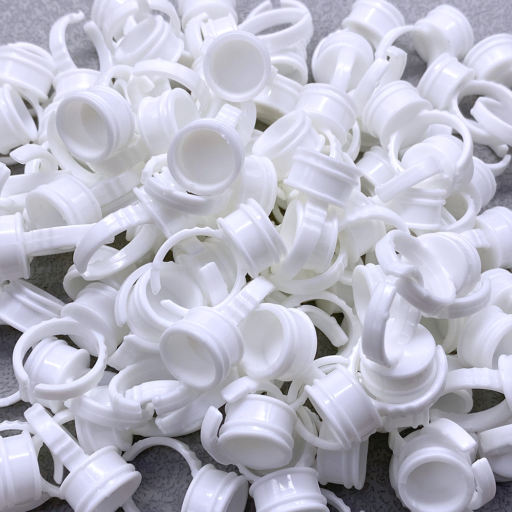 100Pcs Disposable Glue Ring Cu - Body Jewelry Tattoo 评论和价格