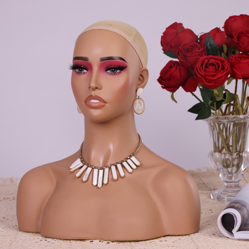 PVC Half Body Mannequin Head w - Body Jewelry Store 评论和价格
