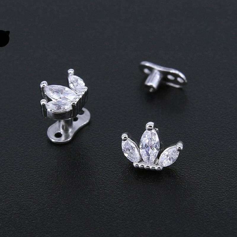 Fashionable Stainless Dermal A - Body Jewelry For Sensitive Skin 评论和价格