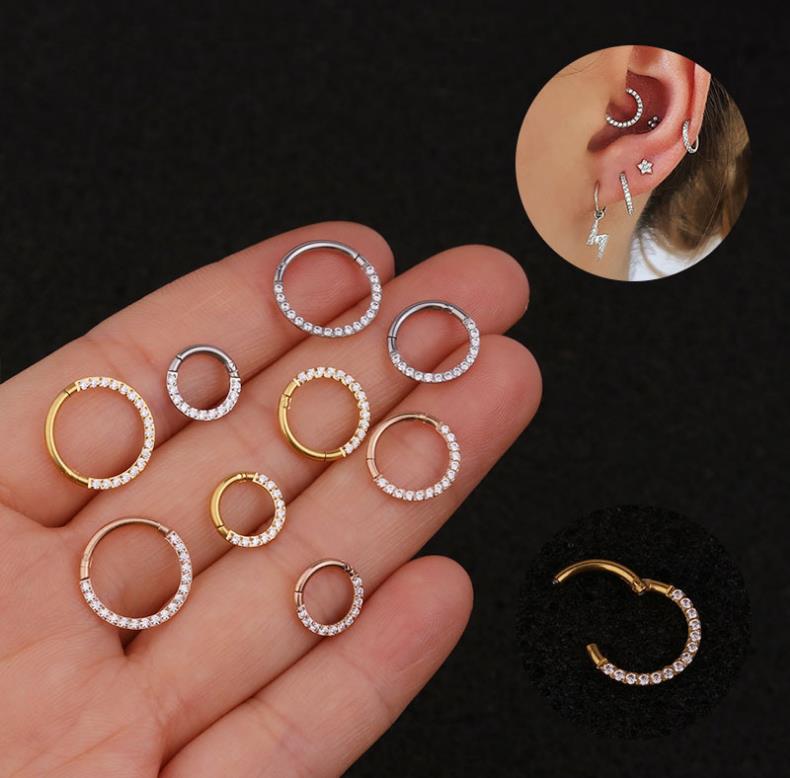 ASTM F136 G23 Titanium 16G/18G - Septum Clicker Ring 评论和价格