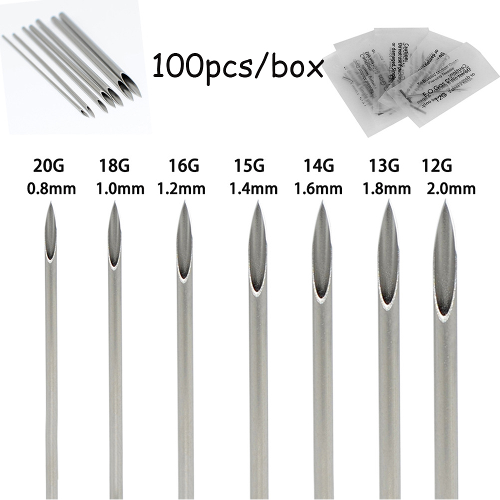 10-1000pcs Body Piercing Needl - Body Jewelry Tattoo 评论和价格