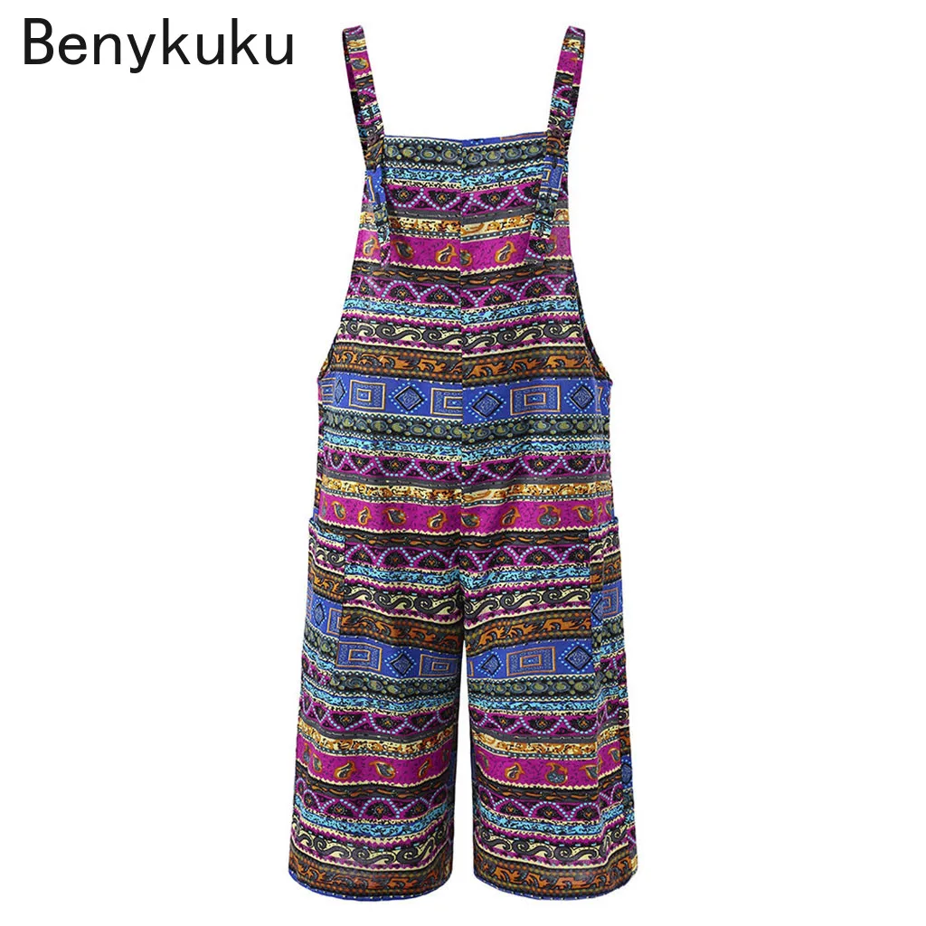 Bohemian Striped Jumpsuits Wom - Body Jewelry Plus 评论和价格