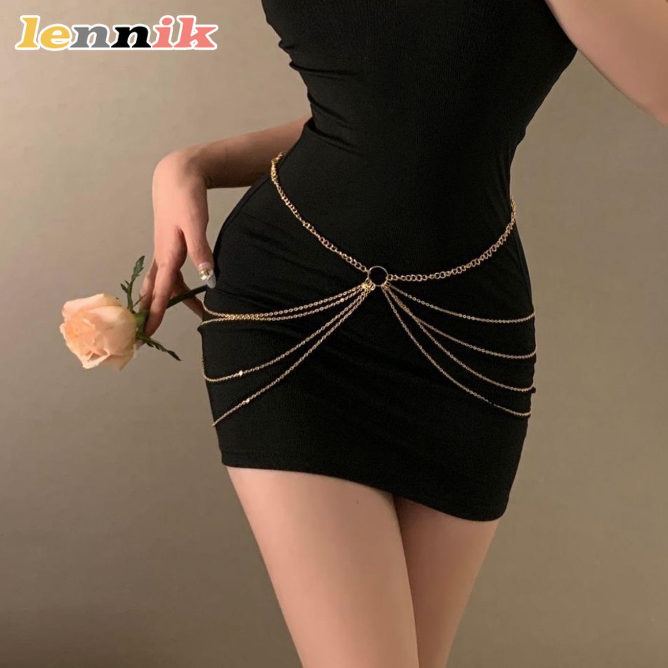 LENNIK Tassel Metal Multi-Laye - Body Jewelry Sale 评论和价格