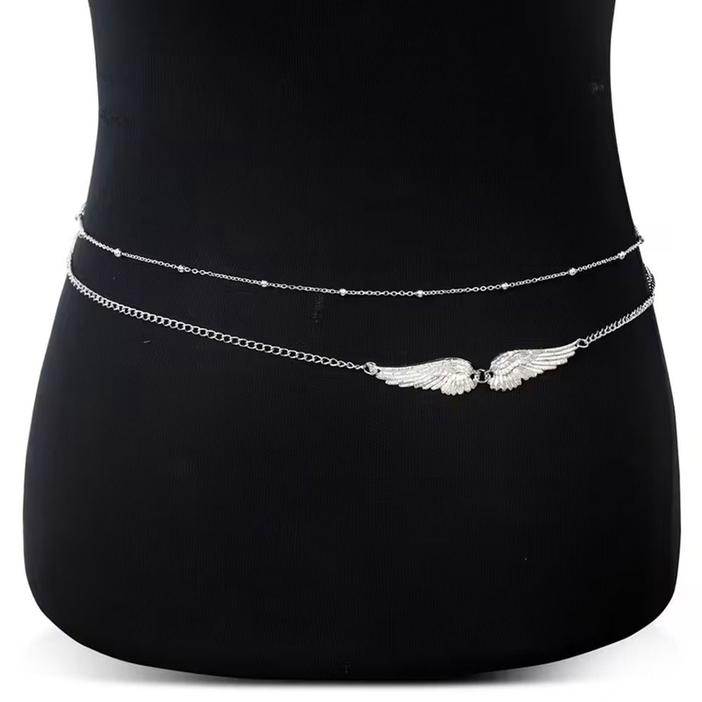 Gift Elegant Double Layer Wing - Body Jewellery 评论和价格