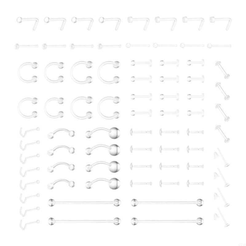  Easy Clean Acrylic Piercing J - Body Jewelry For Sensitive Skin 评论和价格