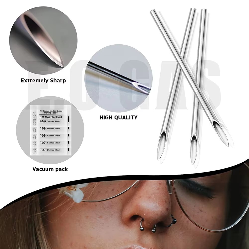 200/100/50PCS Disposable Pierc - Body Jewelry Tattoo 评论和价格
