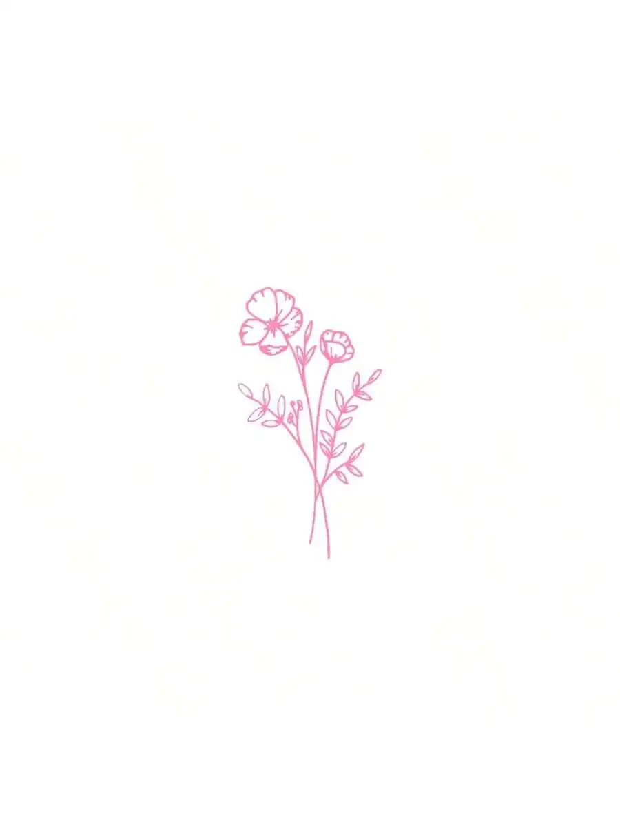 1pc Wild Flower Car Sticker, S - Body Jewelry Back 评论和价格