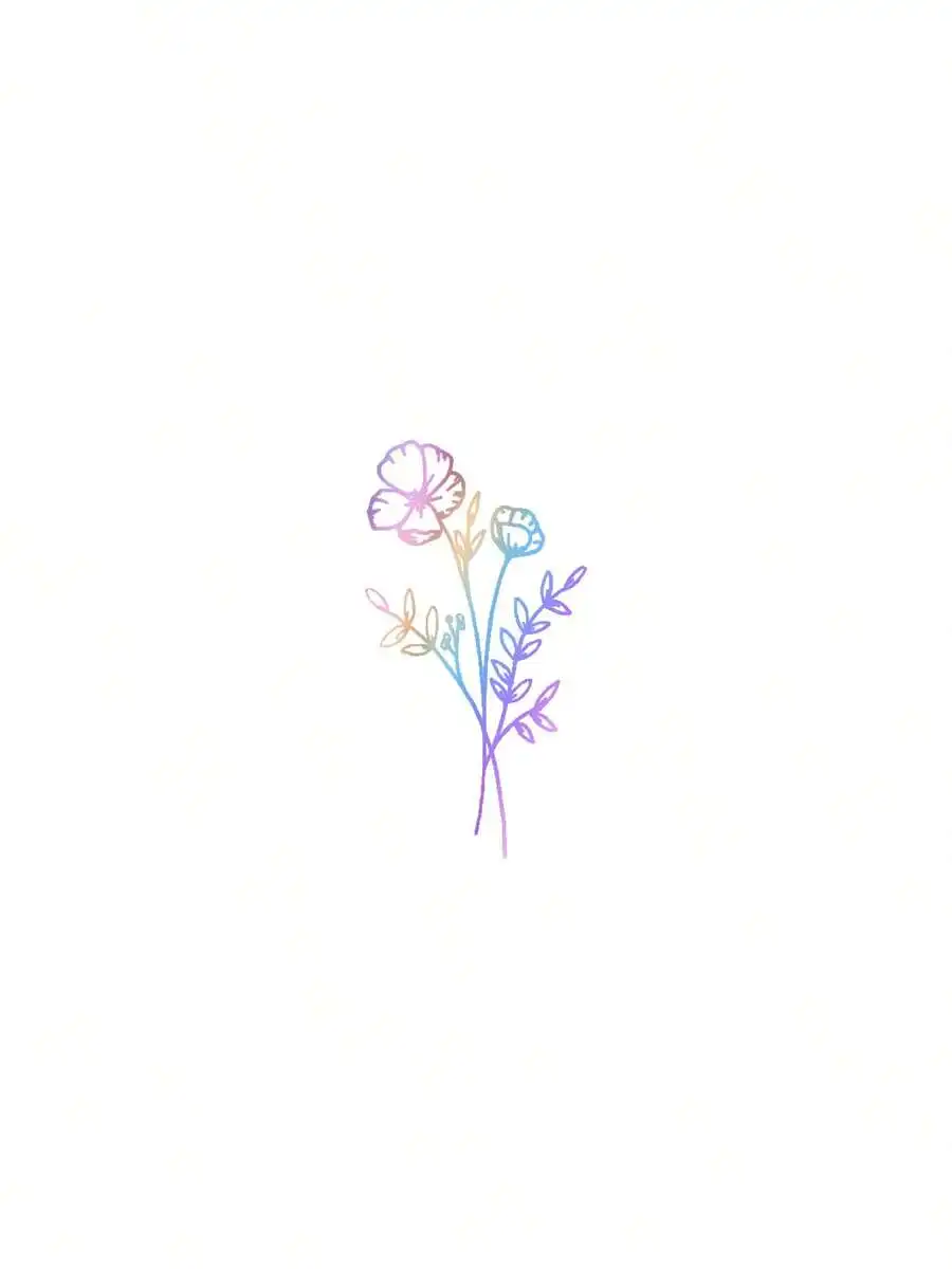 1pc Wild Flower Car Sticker, S - Body Jewelry Back 评论和价格