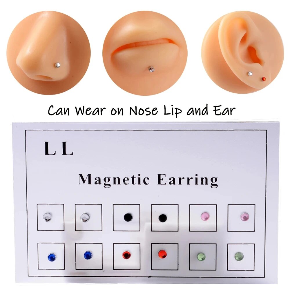 12PCS/Card Fake Cheater Non Pi - Body Jewelry Nose Ring 评论和价格