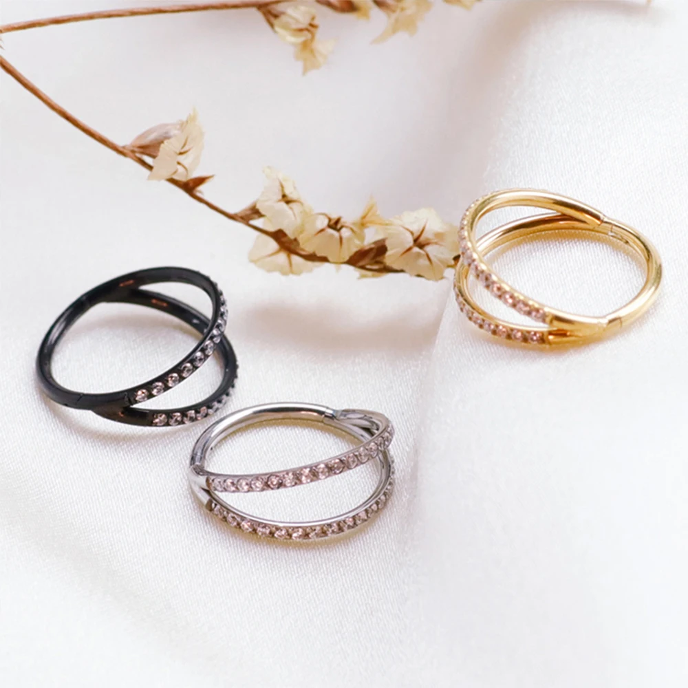 F136 Titanium Nasal septum rin - Septum Clicker Ring 评论和价格