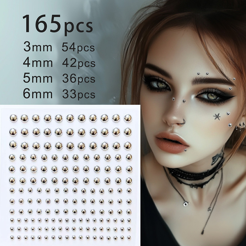 3D Face Eyes Party Makeup Tatt - Body Jewelry Tattoo 评论和价格