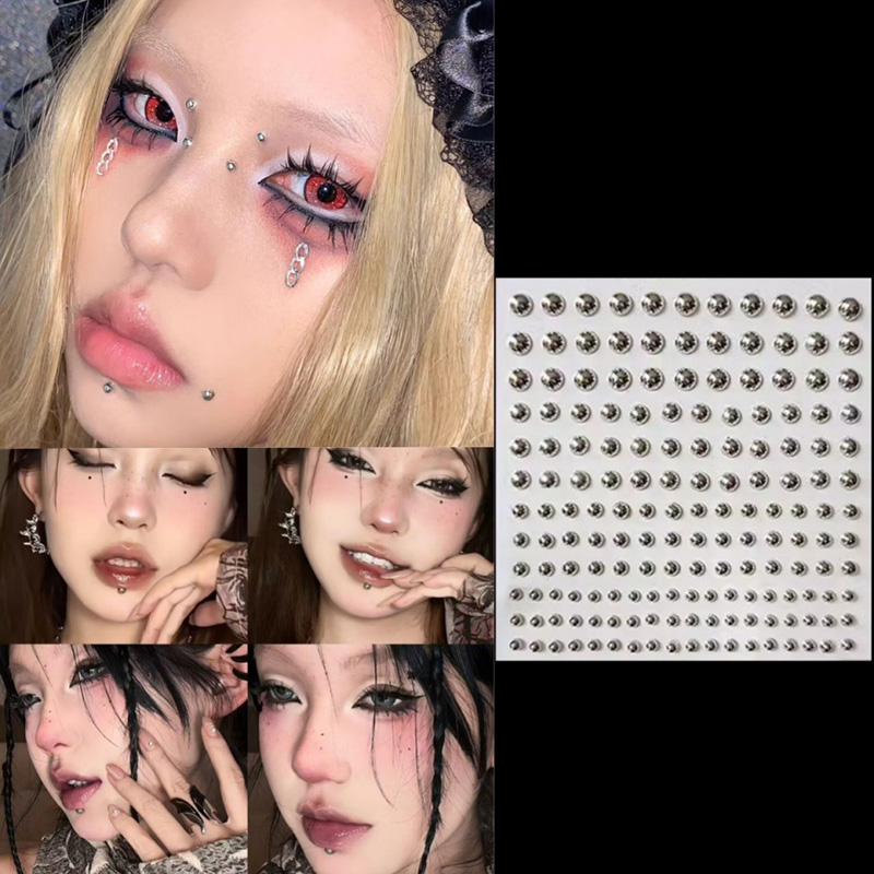 3D Face Eyes Party Makeup Tatt - Body Jewelry Tattoo 评论和价格