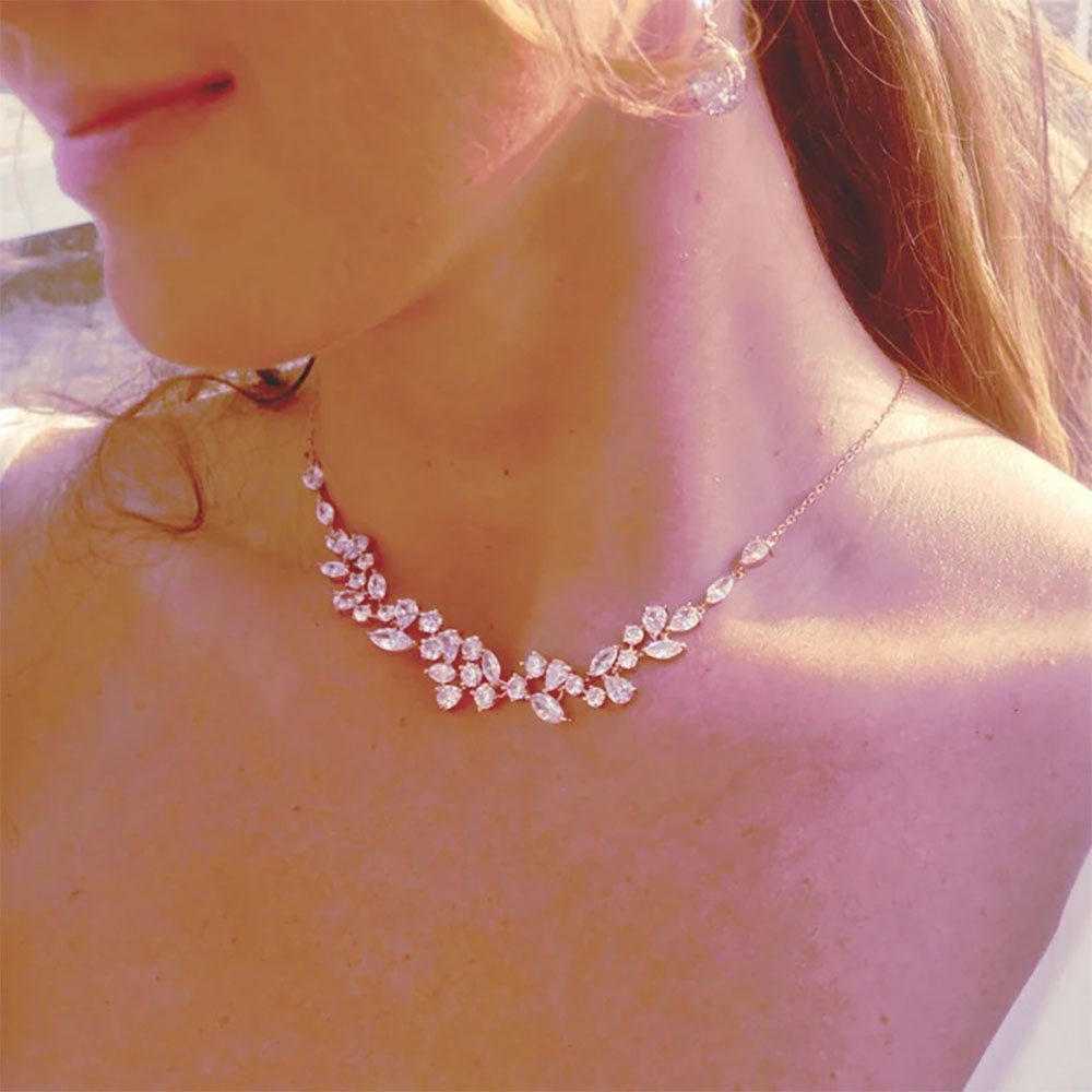 Luxury Leaf Silver Body Chain  - Body Jewelry Back 评论和价格
