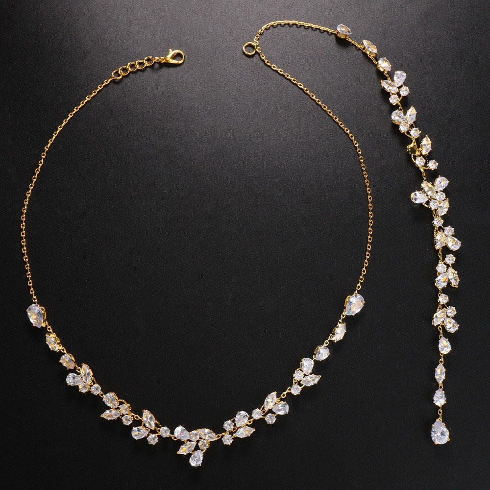 Luxury Leaf Silver Body Chain  - Body Jewelry Back 评论和价格