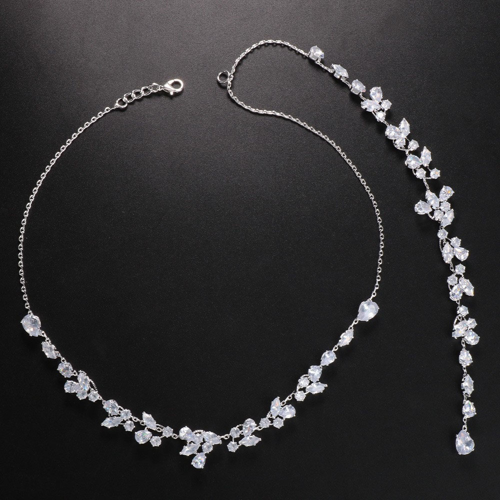 Luxury Leaf Silver Body Chain  - Body Jewelry Back 评论和价格