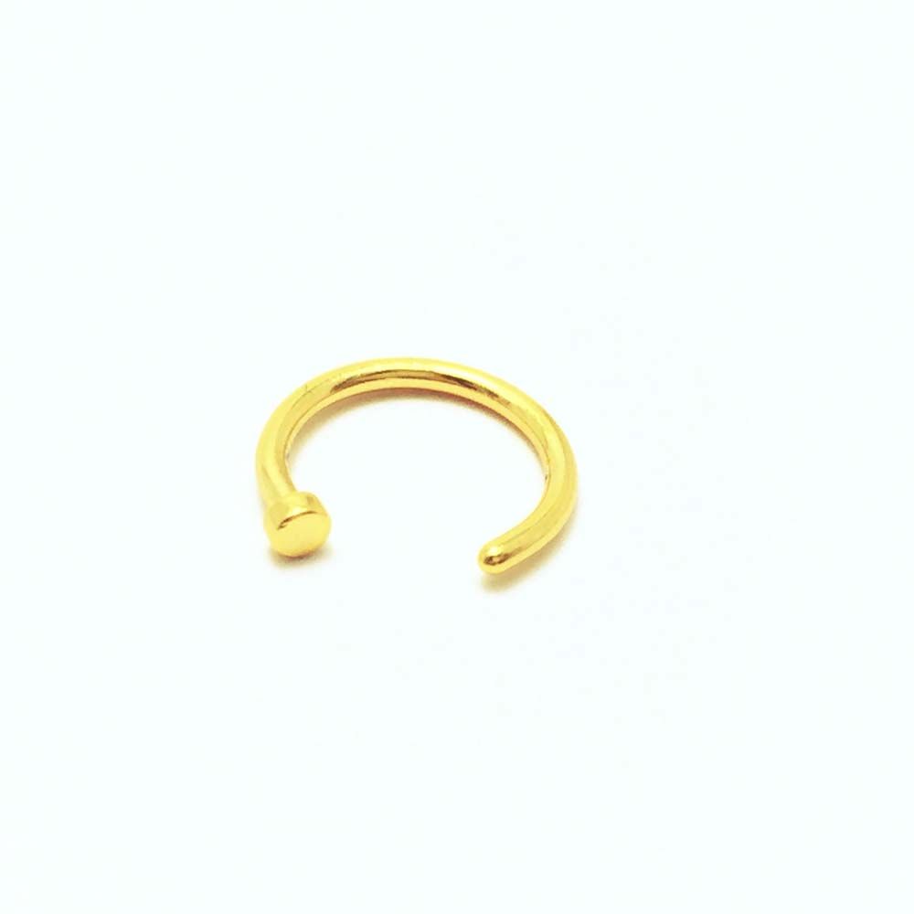 Thin Septum C Shape Stud Earri - Body Jewelry Nose Ring 评论和价格