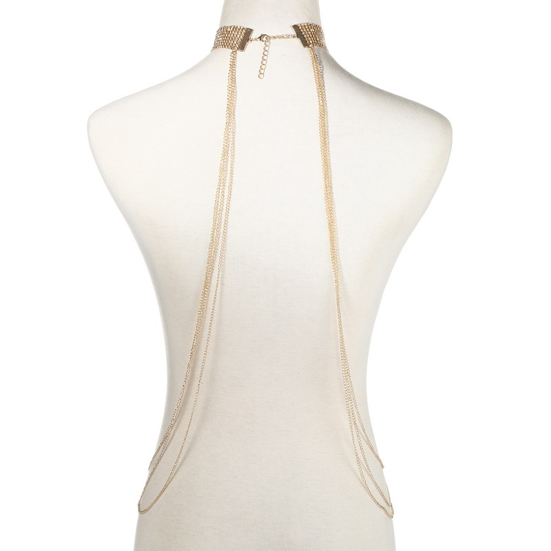 Gold Color Body Chain Women  R - Body Jewelry Sale 评论和价格