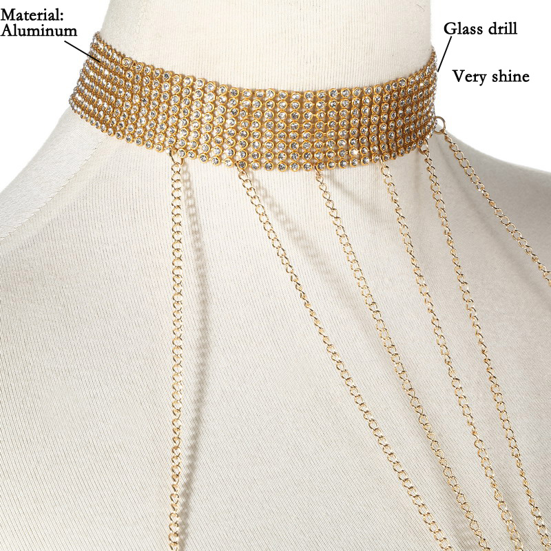Gold Color Body Chain Women  R - Body Jewelry Sale 评论和价格