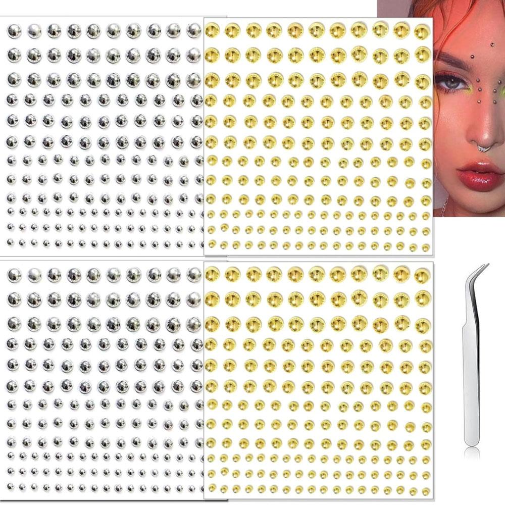 661Pcs Set Face Fake Piercings - Body Jewelry Nose Ring 评论和价格