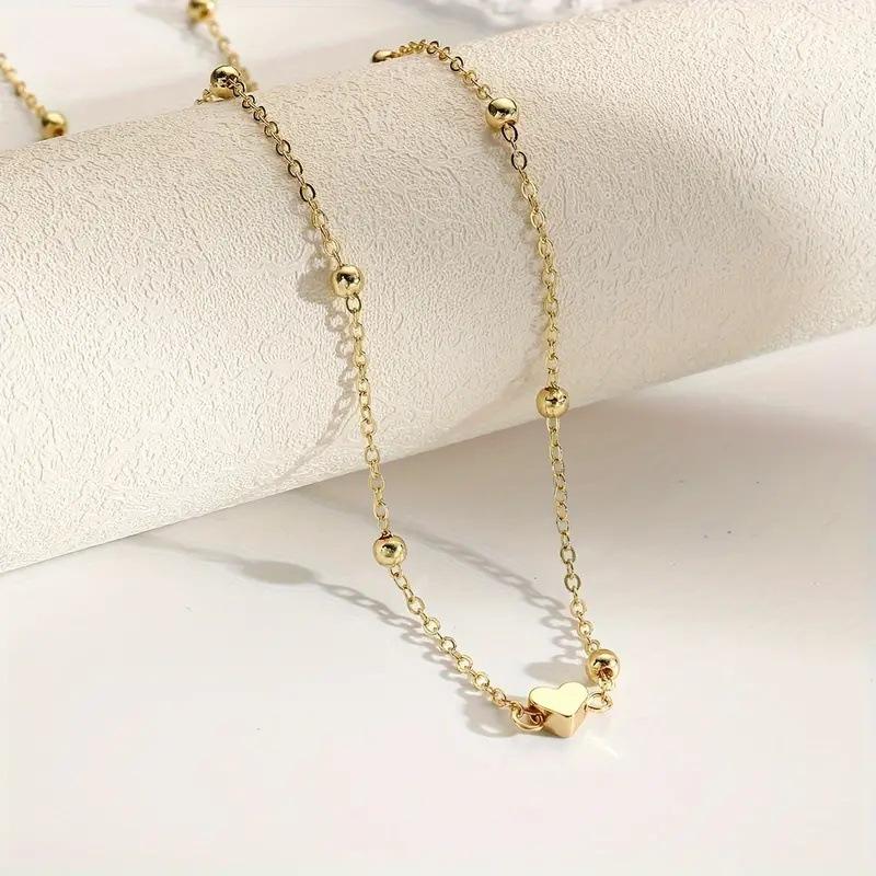 Girls Simple Heart Beaded Bell - Body Jewellery 评论和价格