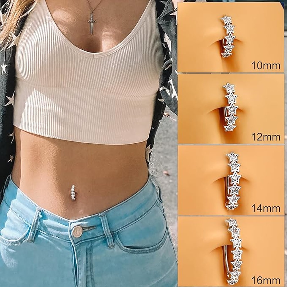 Chic Button Ring Upper Ear Ear - Body Jewelry For Sensitive Skin 评论和价格