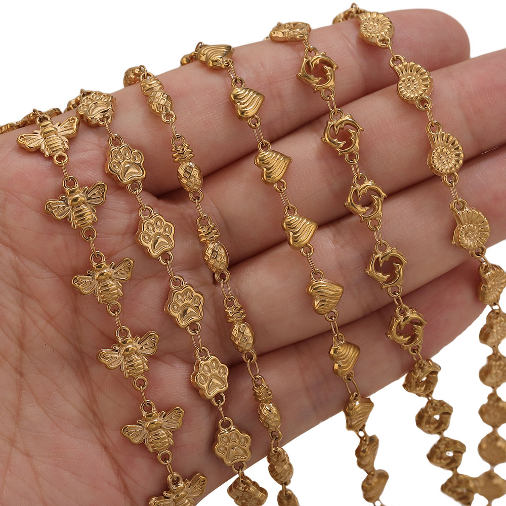 1M PVD Gold Stainless Steel He - Body Jewellery 评论和价格