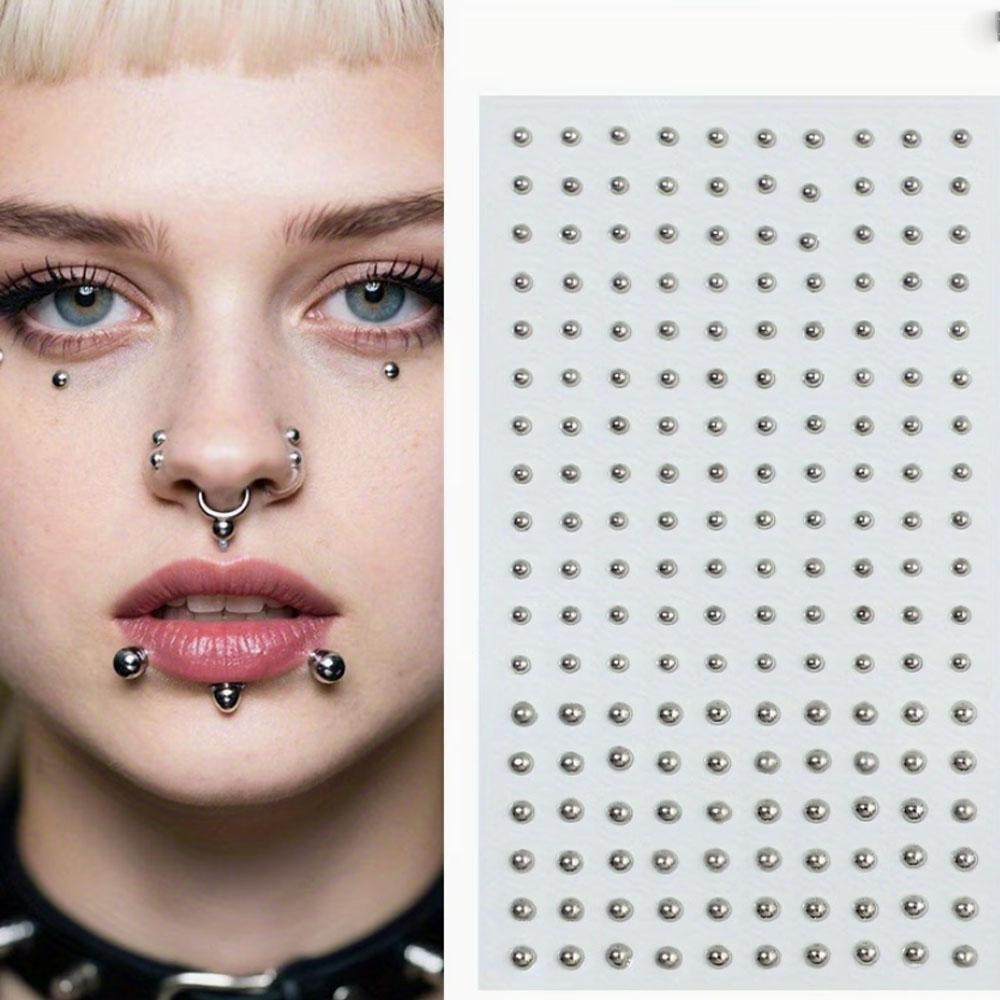 58-180pcs Set Non Piercing Lip - Body Jewelry Nose Ring 评论和价格