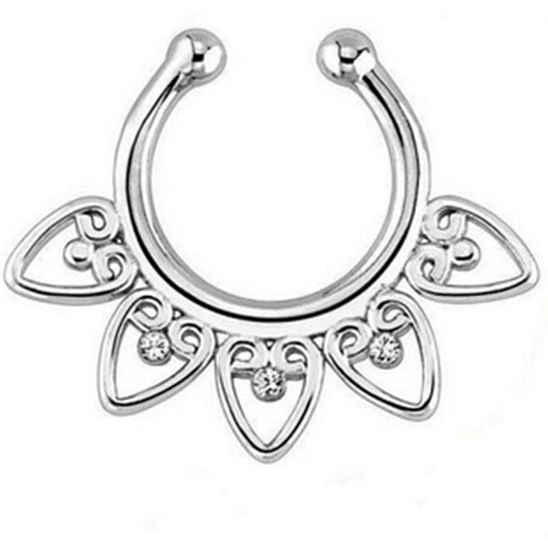 Indian Crystal Snag In The Nos - Body Jewelry Nose Ring 评论和价格