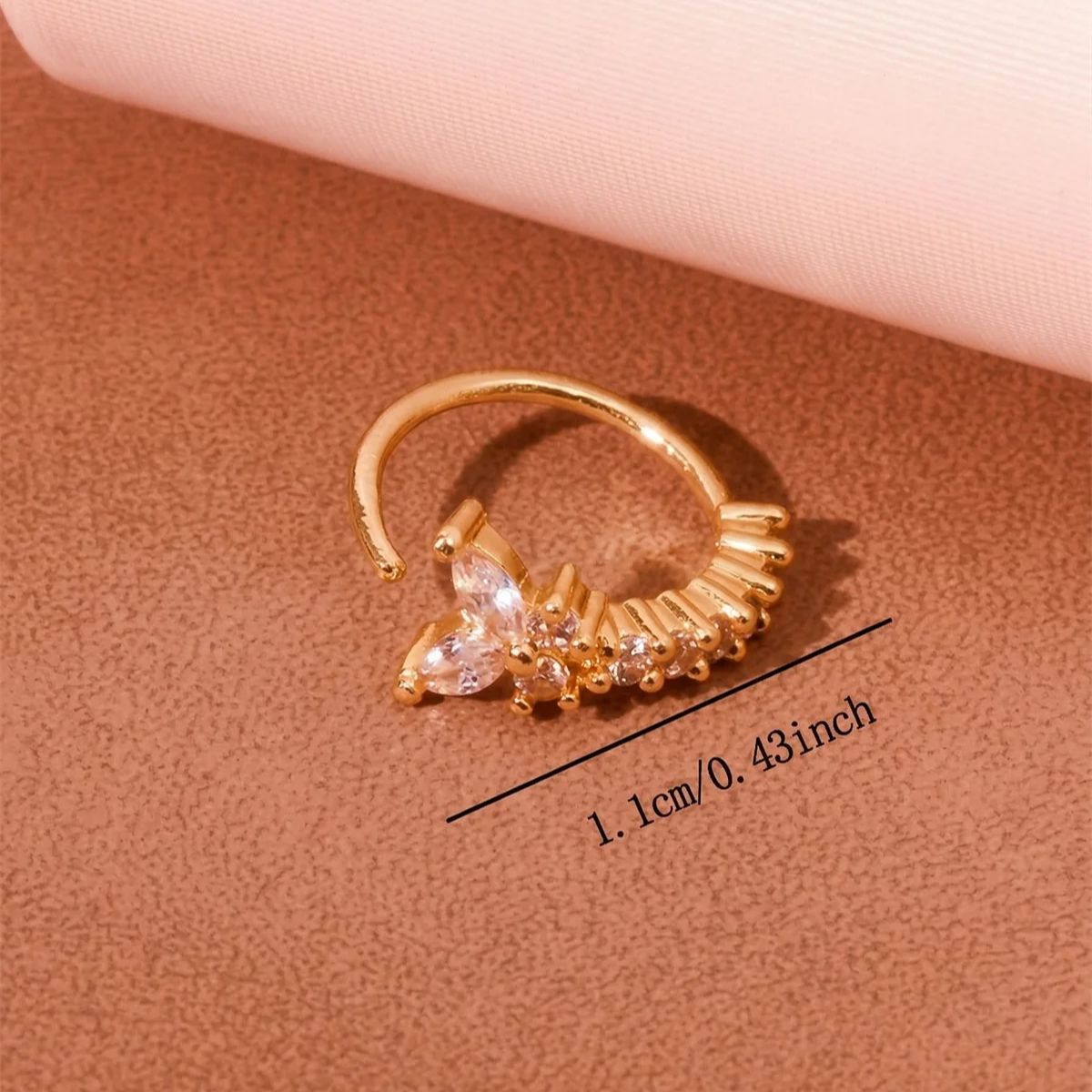 1PC Y - Shape Design No Pierci - Body Jewelry Nose Ring 评论和价格