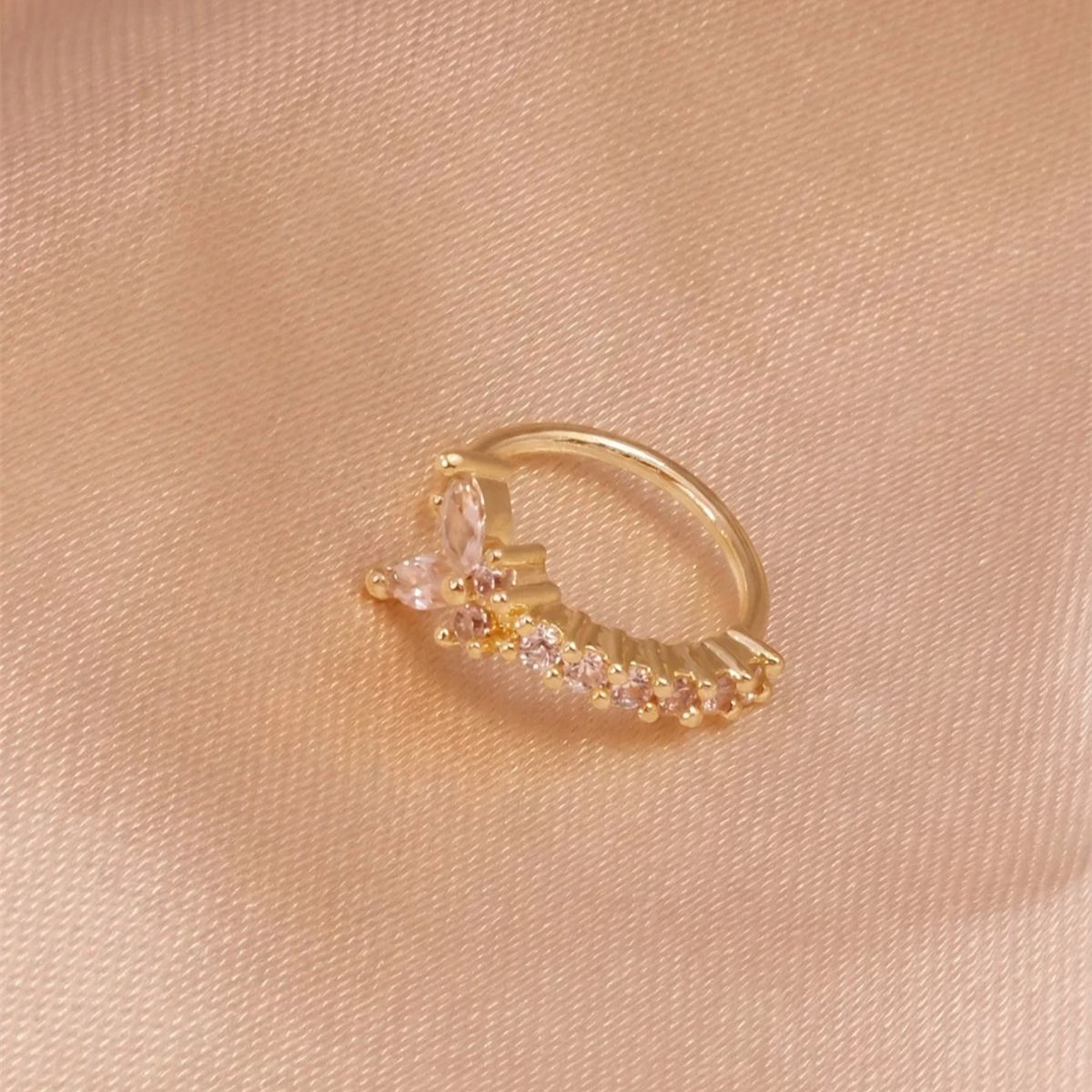1PC Y - Shape Design No Pierci - Body Jewelry Nose Ring 评论和价格