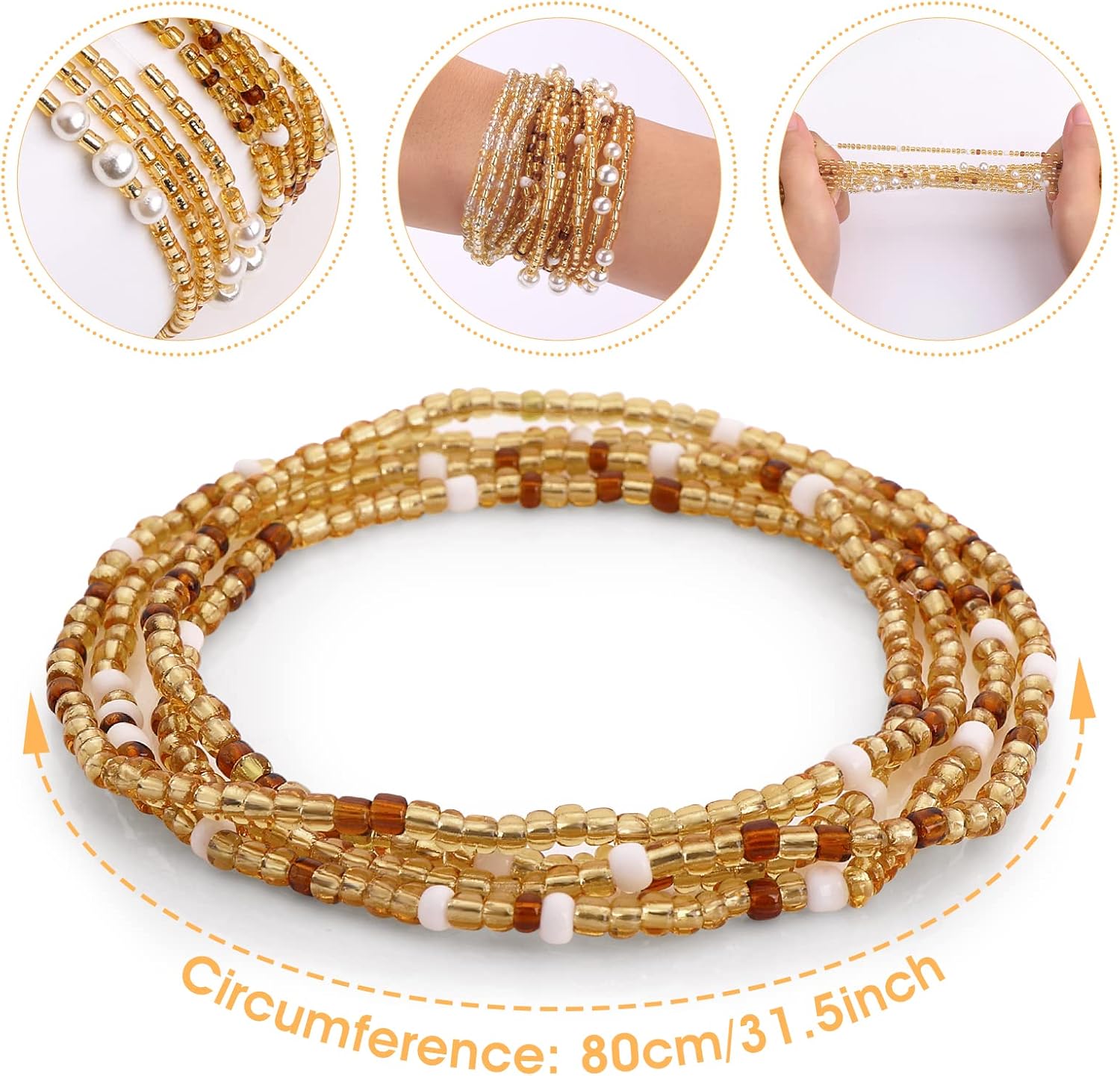 Waist Beads for Women Belly Be - Body Jewellery 评论和价格