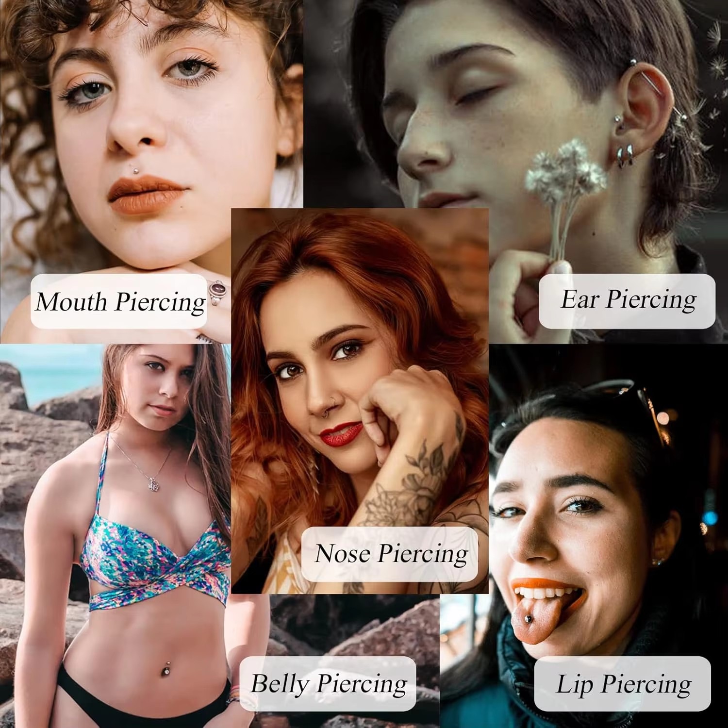 100/50/20/10pcs Piercing Needl - Body Jewelry Tattoo 评论和价格