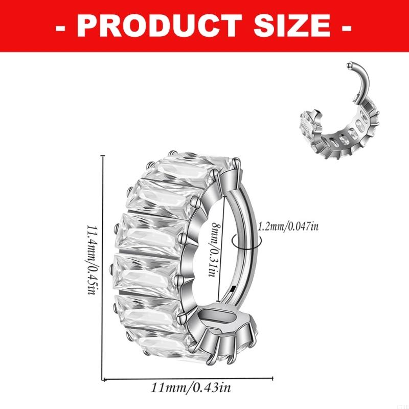 Nose Septum Ring Clickers Ears - Body Jewelry For Sensitive Skin 评论和价格