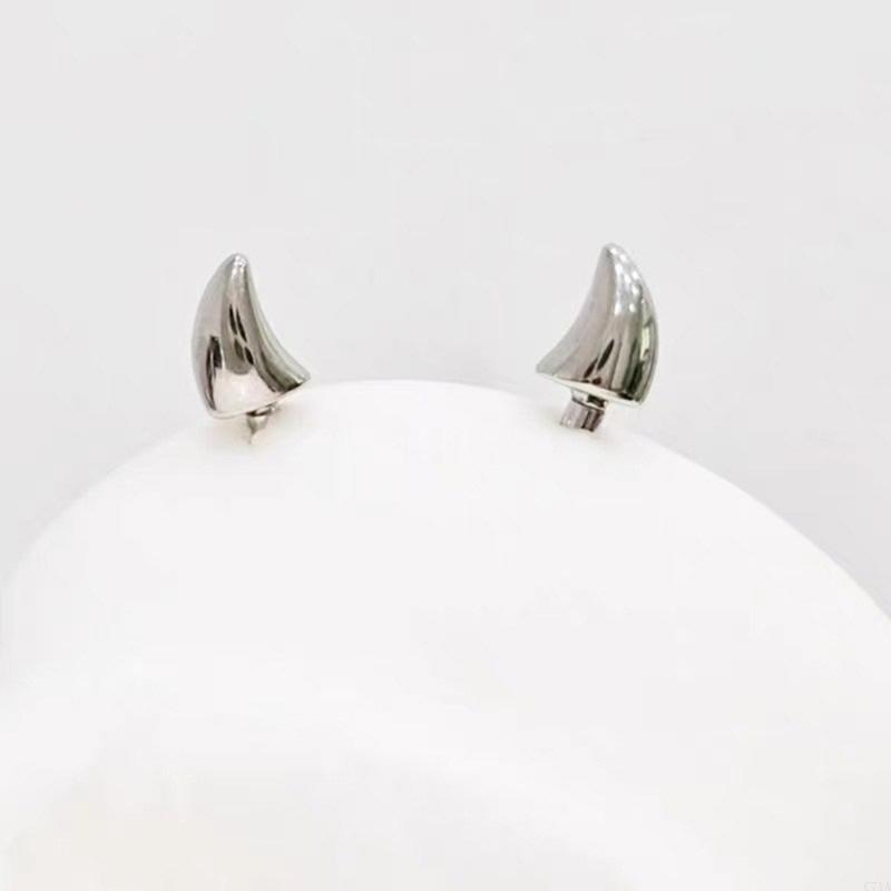 Stylish Devil Spikes Earrings  - Body Jewelry For Sensitive Skin 评论和价格