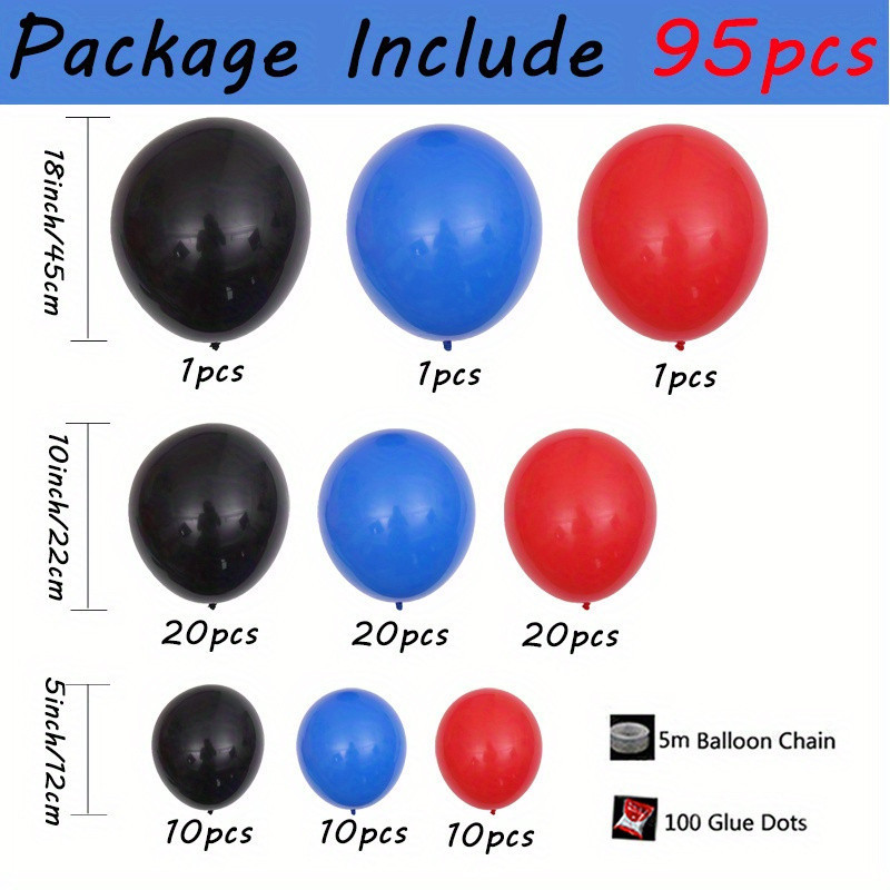 95Pcs/Set Red Black Blue  Late - Body Jewelry Back 评论和价格