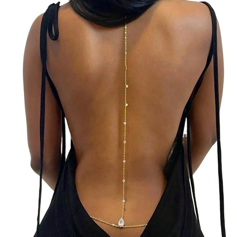 Bride Backless Rhinestone Wate - Body Jewelry Sale 评论和价格