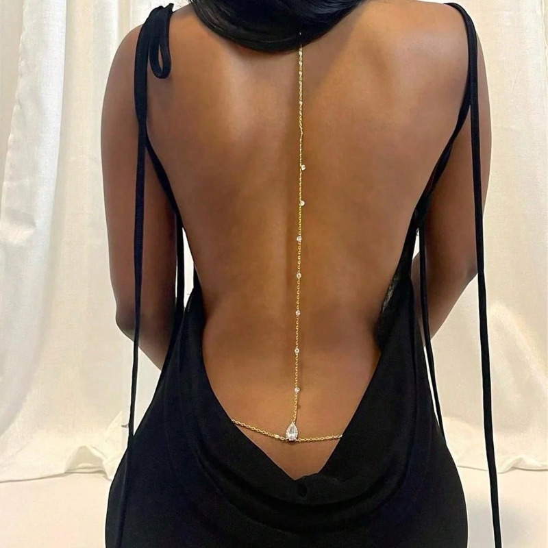Bride Backless Rhinestone Wate - Body Jewelry Sale 评论和价格
