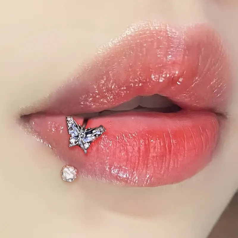 ASTM F136 Titanium Butterfly L - Body Jewelry Nose Ring 评论和价格