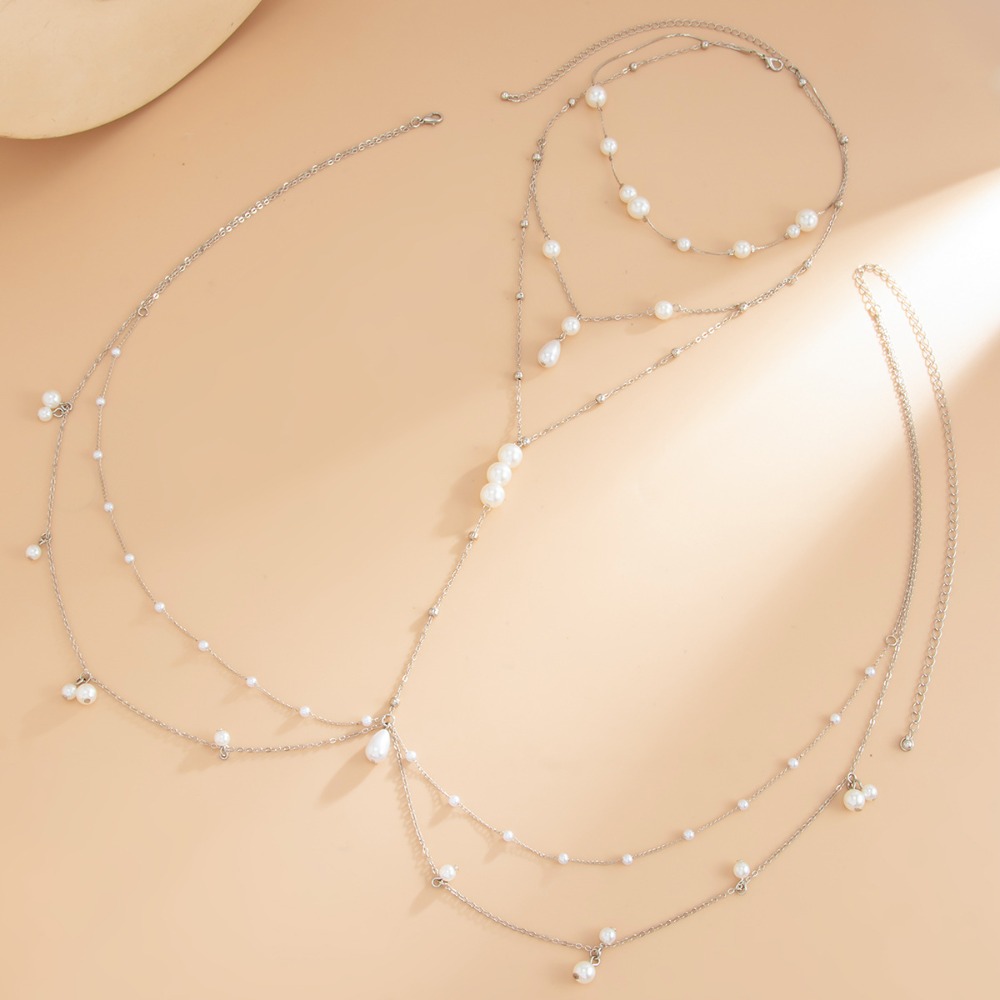 Multi Layer Imitation Pearl Ne - Body Jewellery 评论和价格
