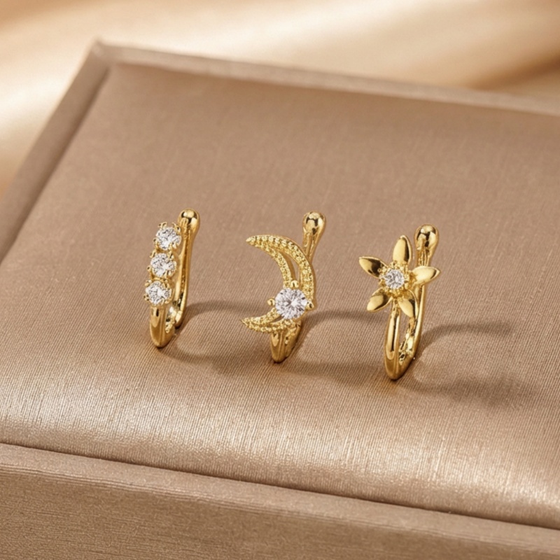 3-piece retro light luxury nos - Body Jewelry Nose Ring 评论和价格