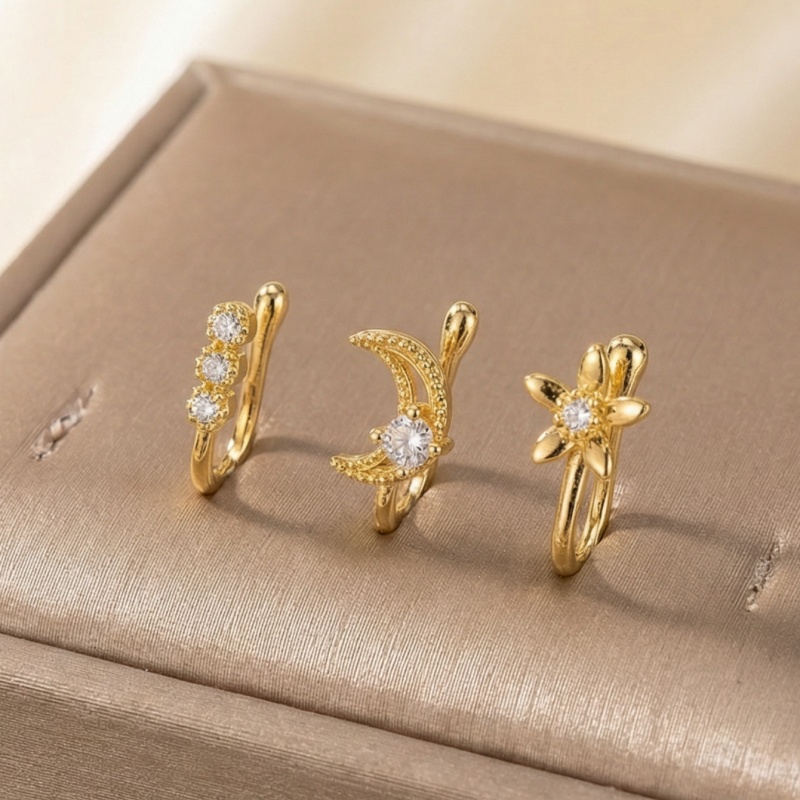 3-piece retro light luxury nos - Body Jewelry Nose Ring 评论和价格