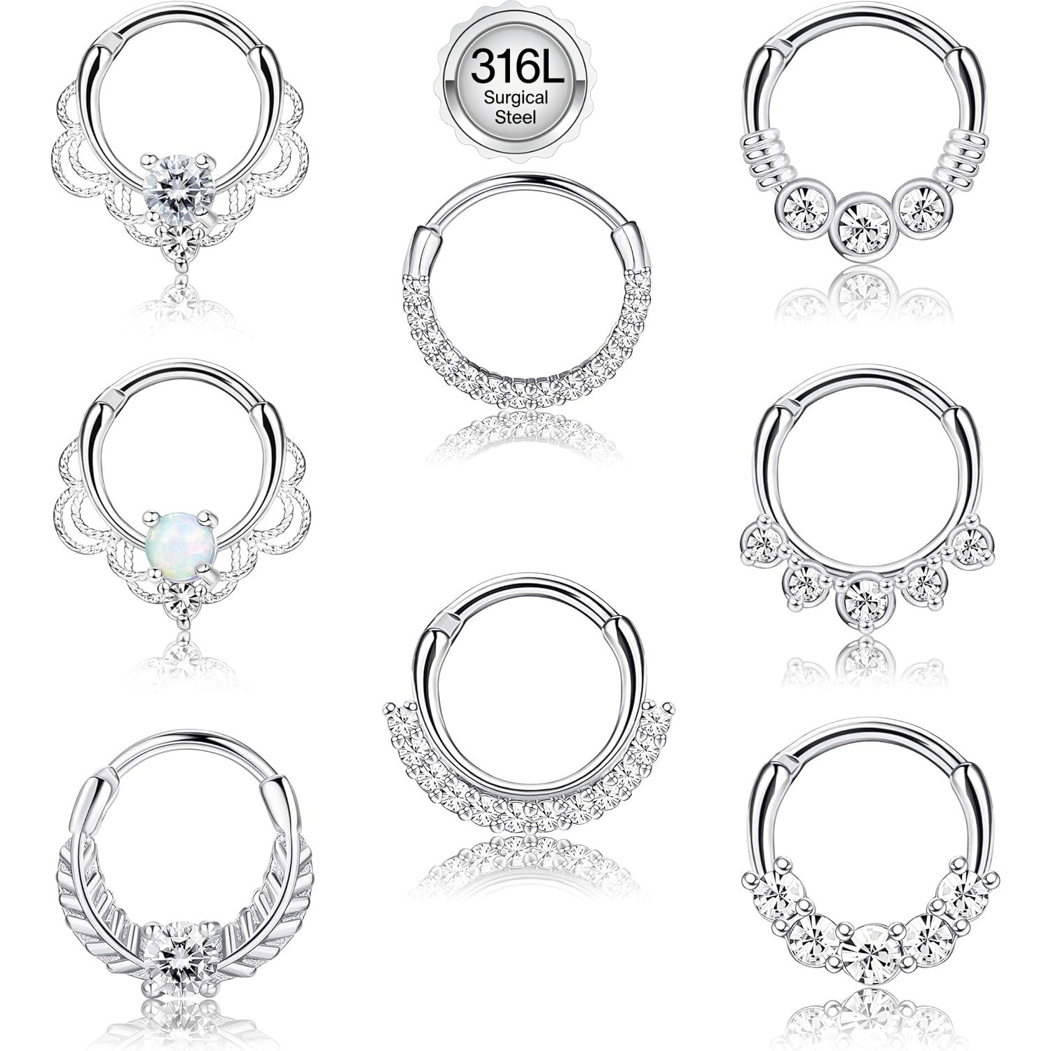 Drperfect 16G Septum Clicker R - Septum Clicker Ring 评论和价格