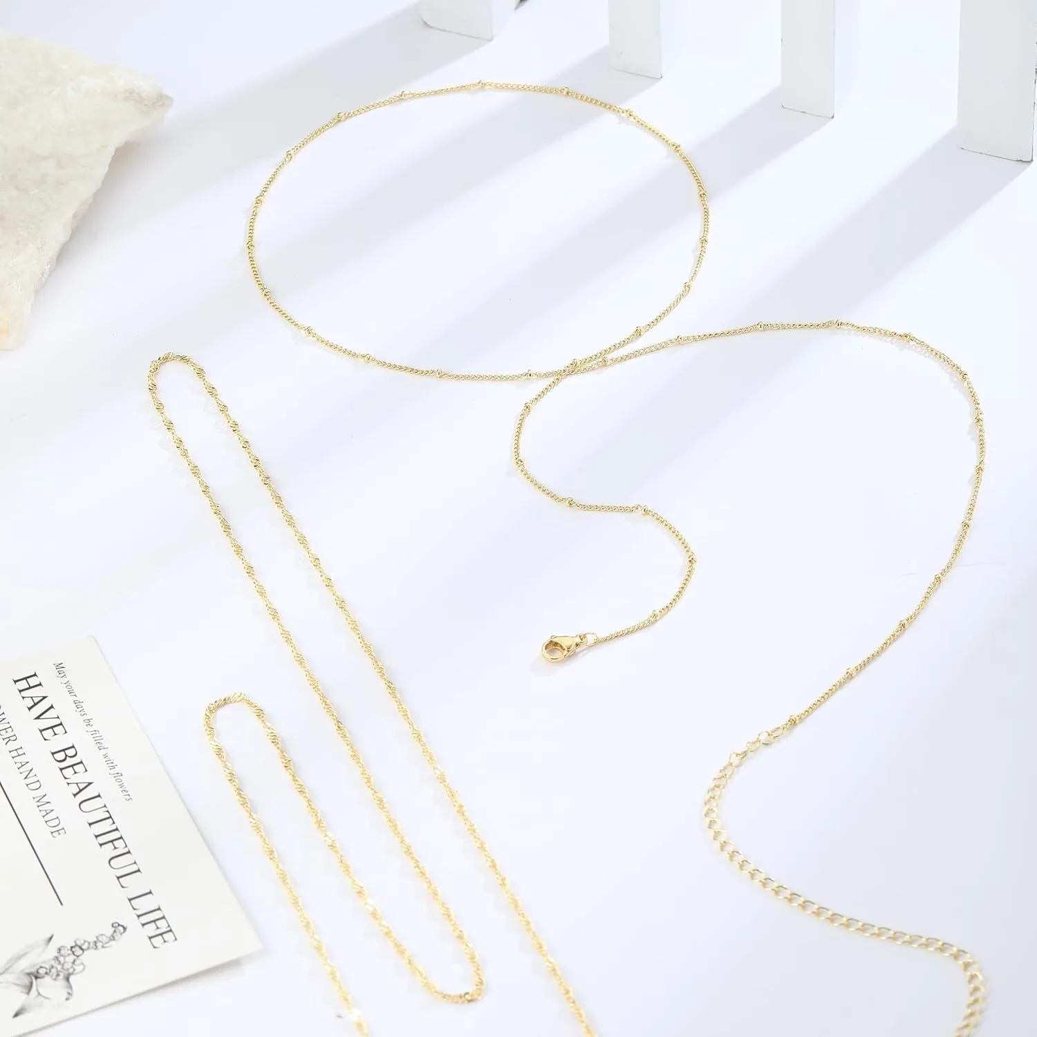 14k Gold Plated 26-33Inch Adju - Body Jewelry By The Chain Gang 评论和价格