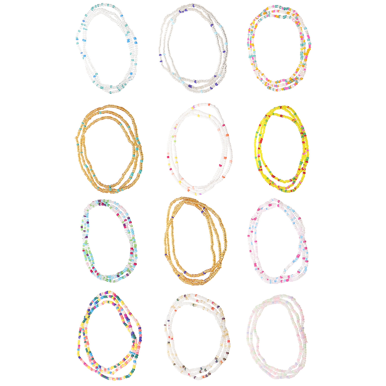 12Pcs Boho Beach Waist Chains  - Body Jewelry Plus 评论和价格
