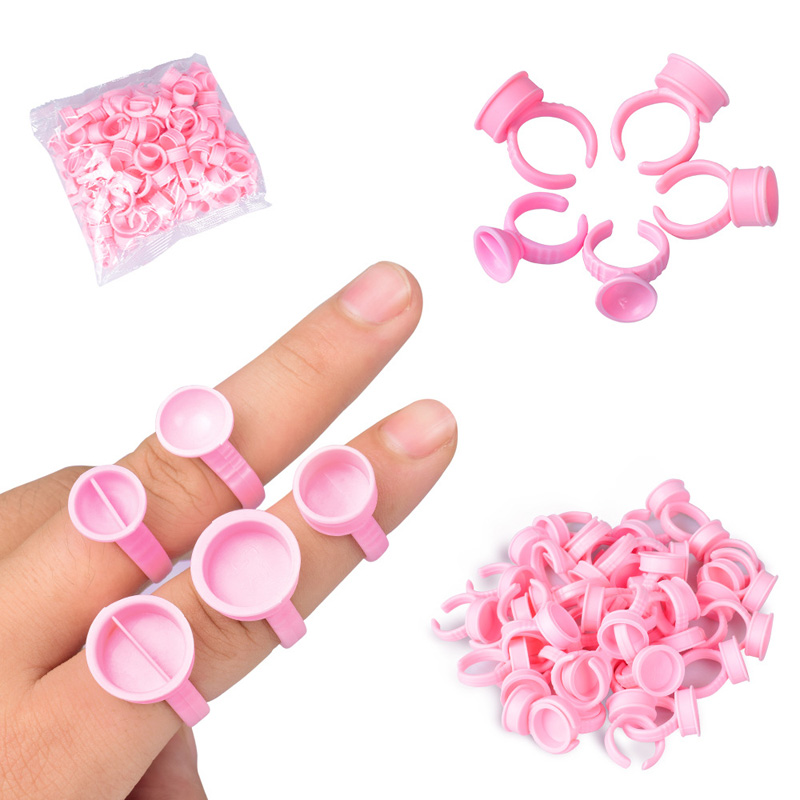 100pcs/bag Pink Pigment Caps R - Body Jewelry Tattoo 评论和价格