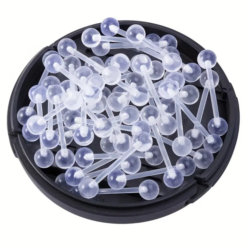 JKC Store 10pcs Acrylic Barbel - Body Jewelry Store 评论和价格