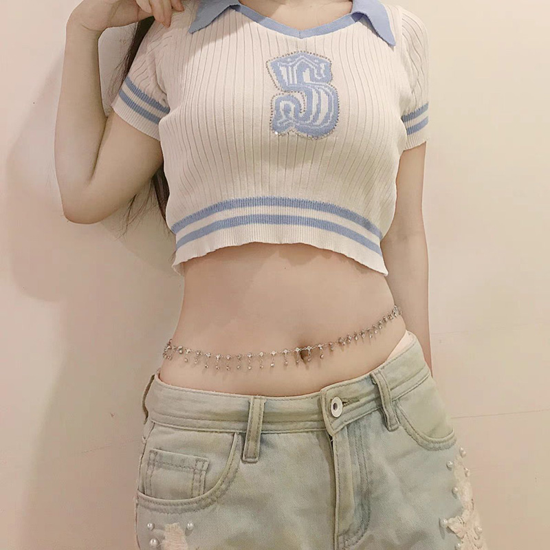 Fashion Simple Double Layer Be - Body Jewellery 评论和价格