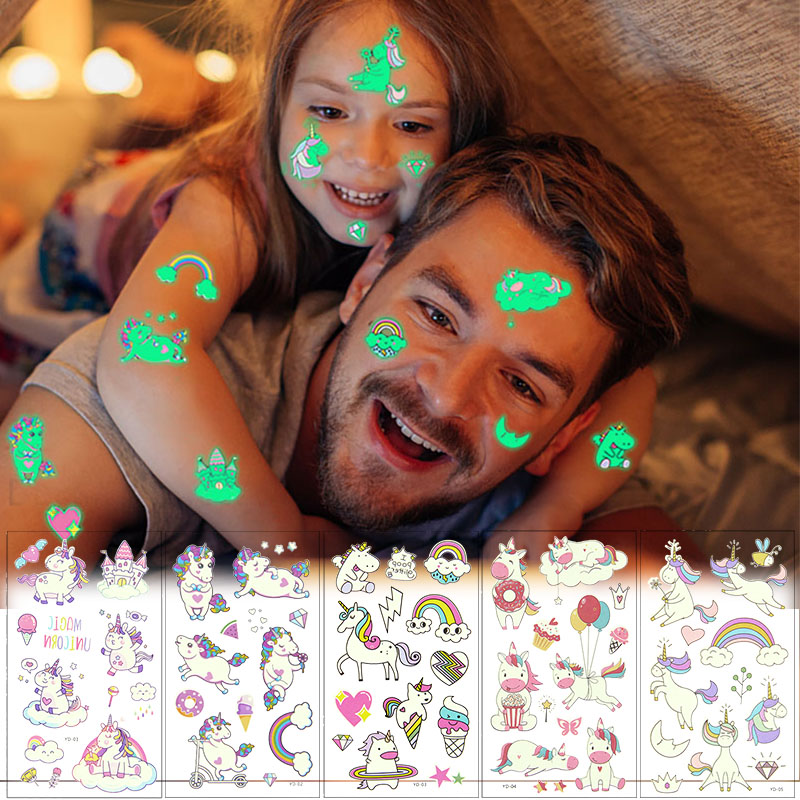Unicorn Themed Toys Sets Rainb - Body Jewelry Tattoo 评论和价格