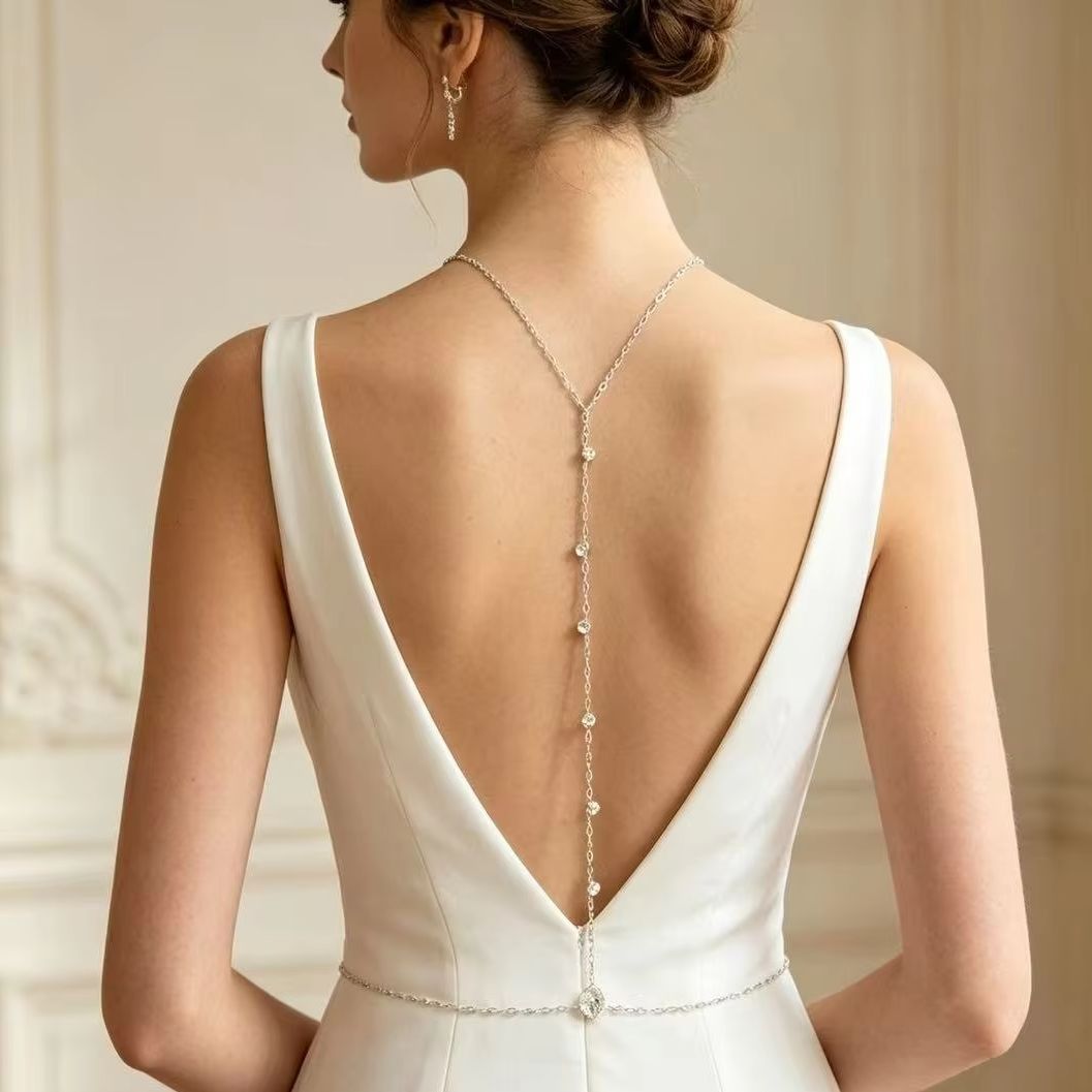 Back Body Chain Zircon Spine C - Body Jewelry Back 评论和价格